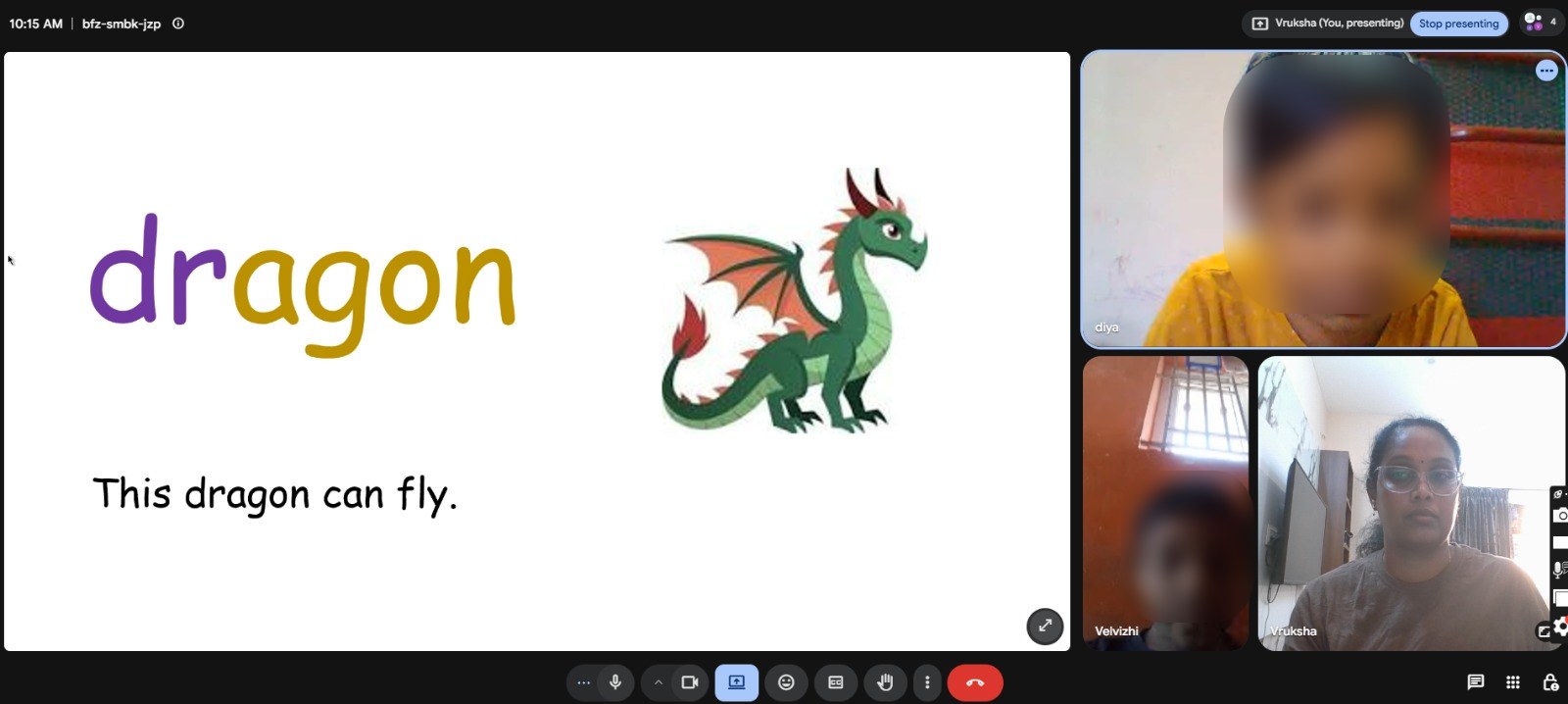 Online phonics class for kids